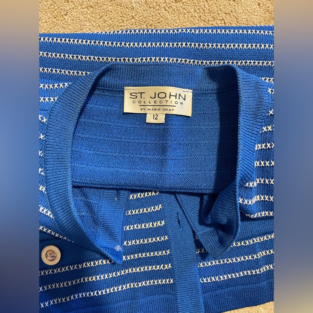 St. John Collection by Marie Gray Striped Jacket - Picture 6 of 6